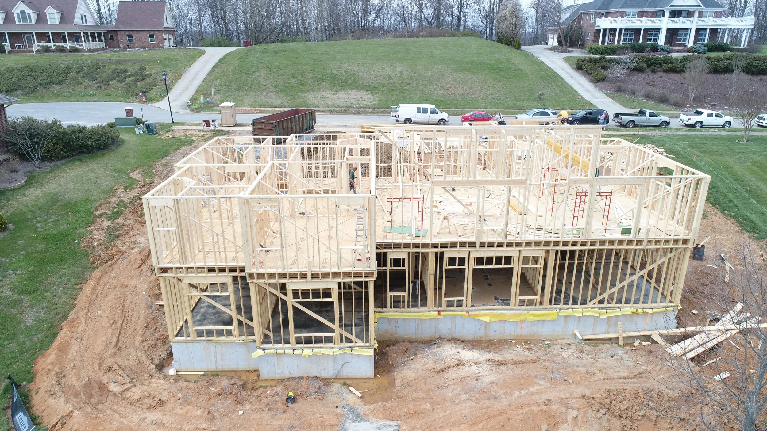 Residential subdivision under construction